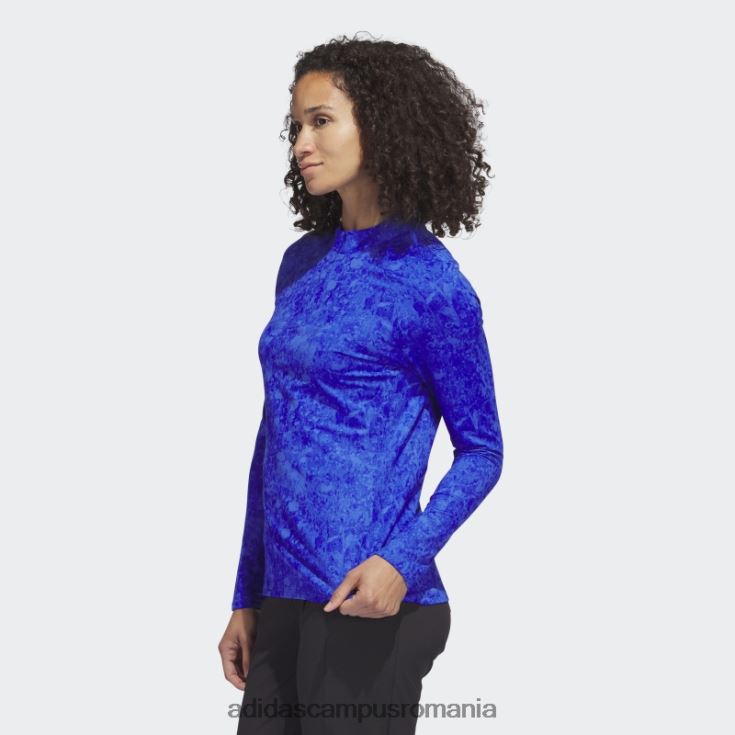 adidas campus romania cămașă de golf cu mânecă lungă cu imprimeu ultimate365 tour albastru femei albastru J266N210132