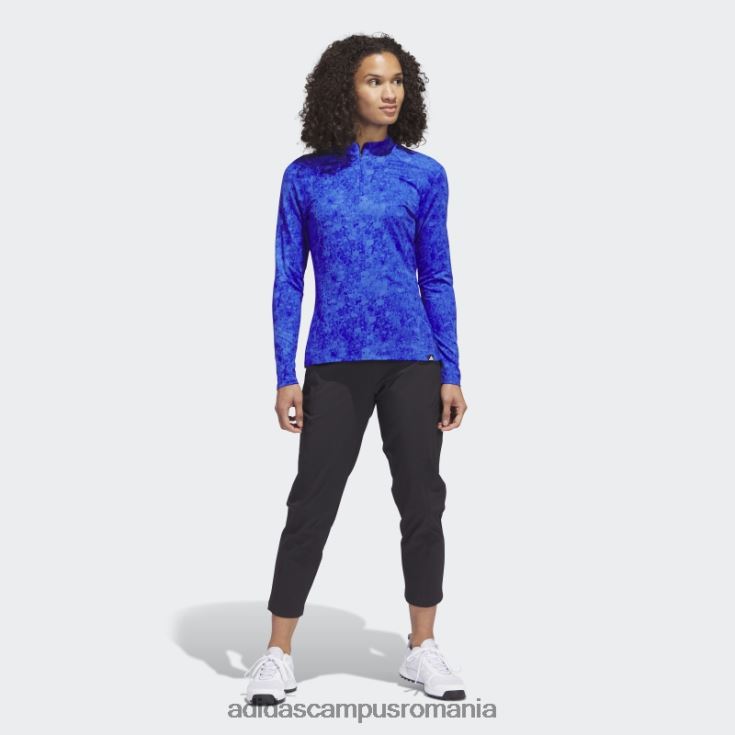 adidas campus romania cămașă de golf cu mânecă lungă cu imprimeu ultimate365 tour albastru femei albastru J266N210132