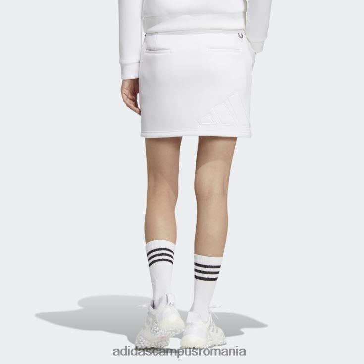 adidas campus romania fustă albă cu 3 bare femei alb J266N23029