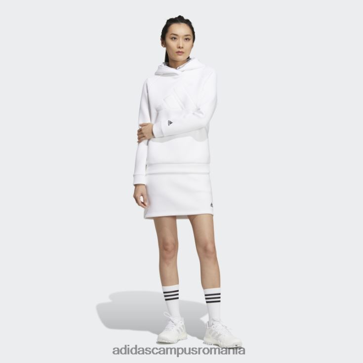 adidas campus romania fustă albă cu 3 bare femei alb J266N23029