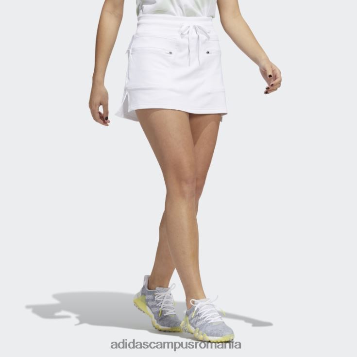 adidas campus romania fustă de golf din tricot warp alb adidas femei alb J266N23162