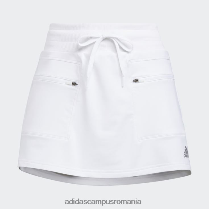 adidas campus romania fustă de golf din tricot warp alb adidas femei alb J266N23162