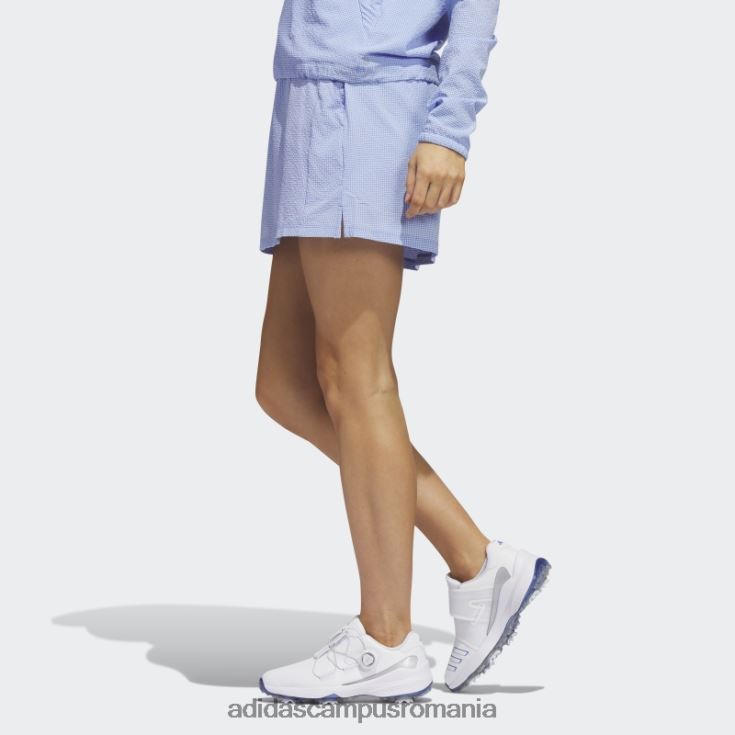 adidas campus romania fustă de golf seersucker de 16 inci, albastră femei albastru J266N29734