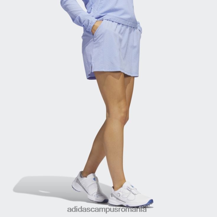 adidas campus romania fustă de golf seersucker de 16 inci, albastră femei albastru J266N29734