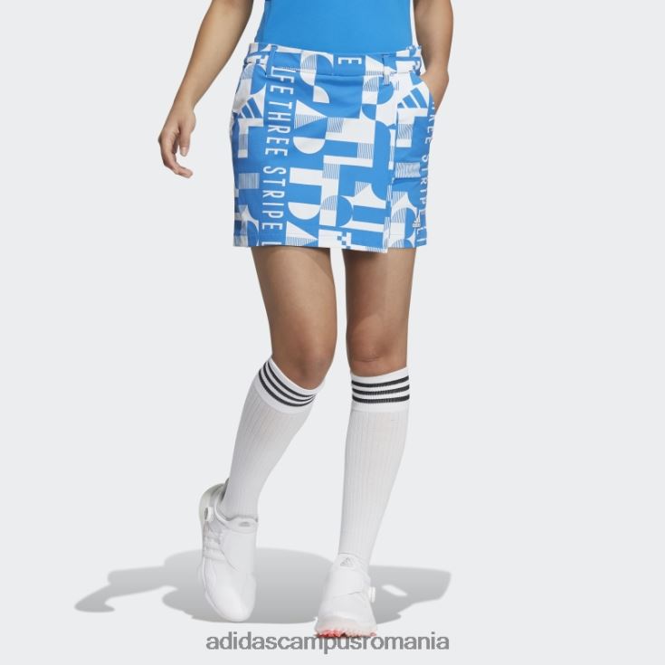 adidas campus romania fusta grafica albastra femei albastru J266N23184