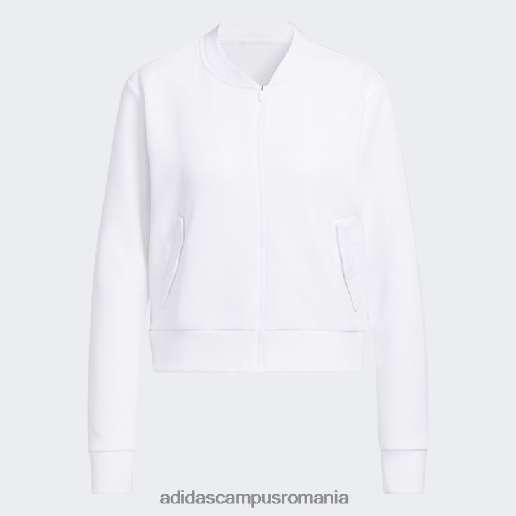 adidas campus romania jachetă bomber de golf din tricot alb la modă femei alb J266N29988
