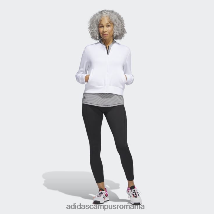 adidas campus romania jachetă bomber de golf din tricot alb la modă femei alb J266N29988