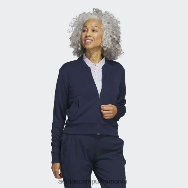 adidas campus romania jachetă bomber de golf din tricot bleumarin femei marina J266N29952