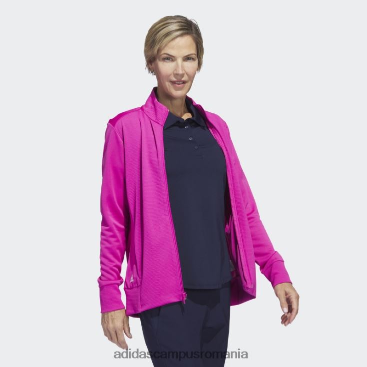 adidas campus romania jachetă cu fermoar cu textura fucsia femei fucsie J266N216877