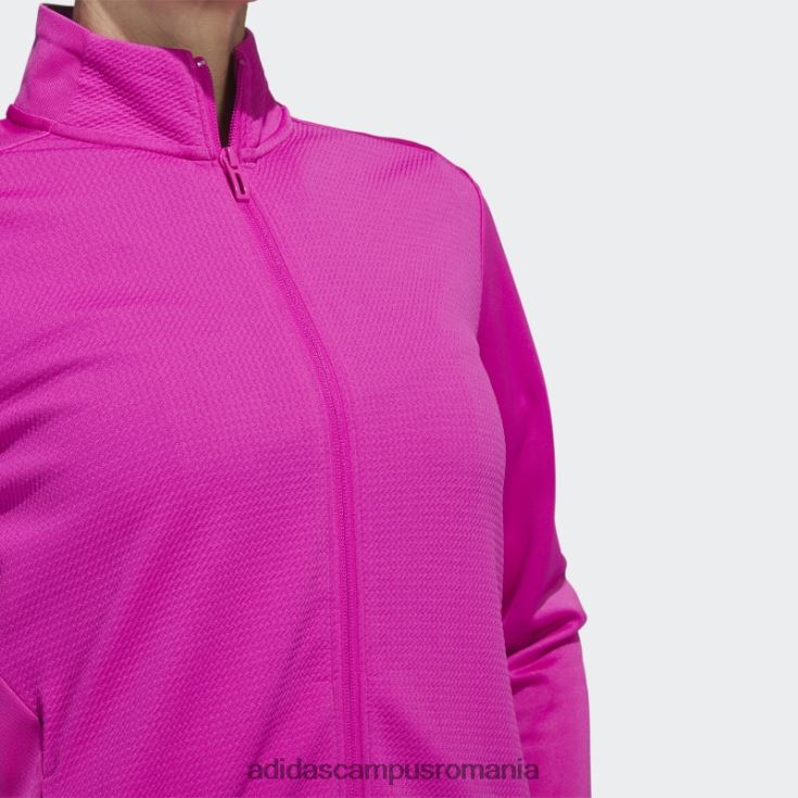 adidas campus romania jachetă cu fermoar cu textura fucsia femei fucsie J266N216877