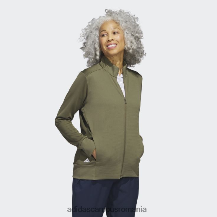 adidas campus romania jachetă cu fermoar texturizat adidas olive femei măsline J266N29426