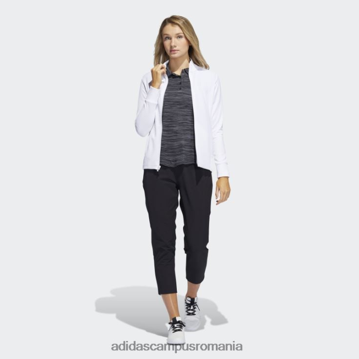 adidas campus romania jachetă texturată cu fermoar albă femei alb J266N216771