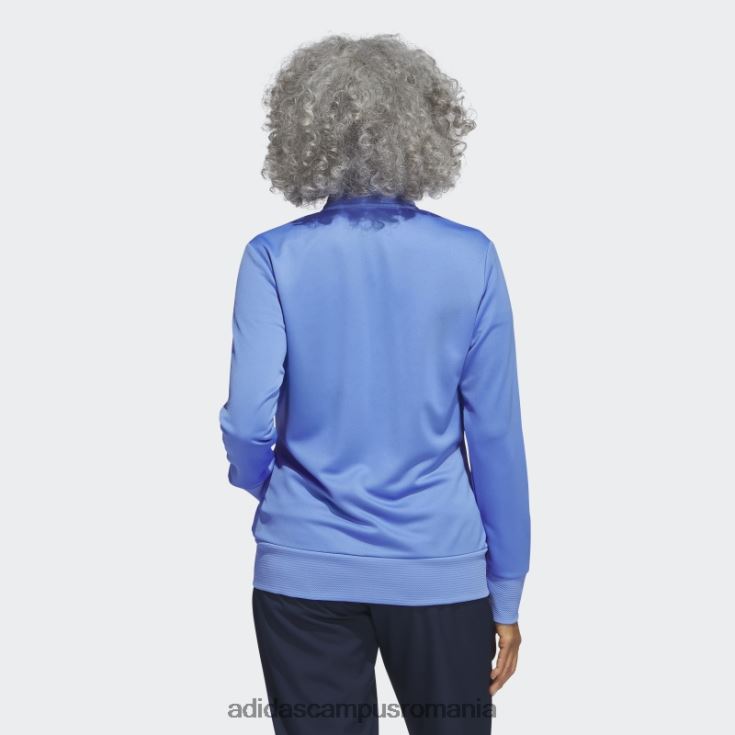 adidas campus romania jachetă texturată cu fermoar albastru femei albastru J266N29662