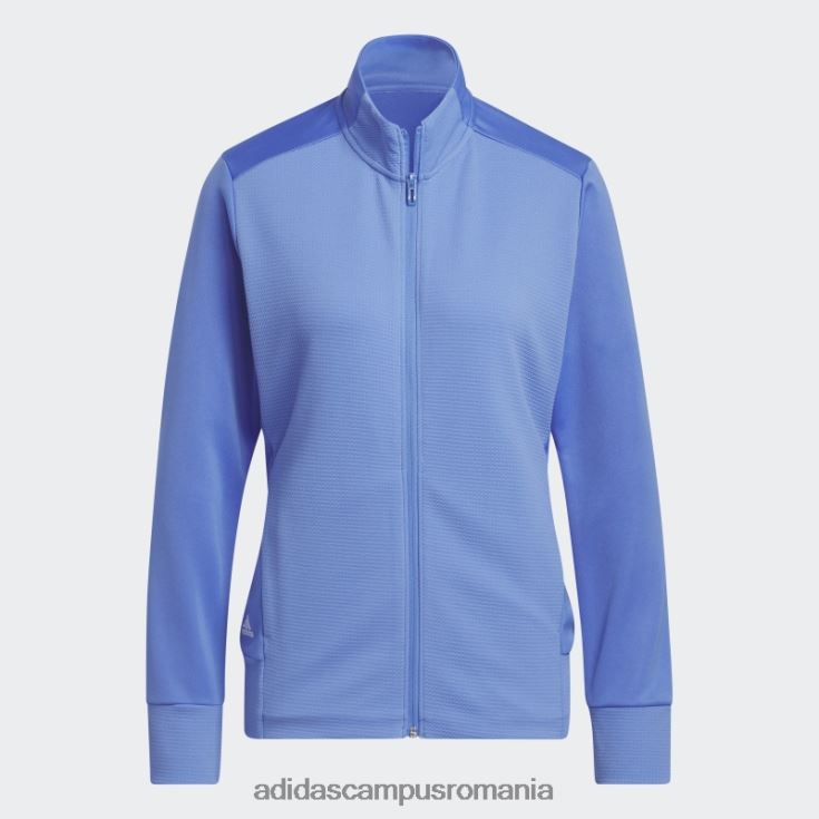 adidas campus romania jachetă texturată cu fermoar albastru femei albastru J266N29662