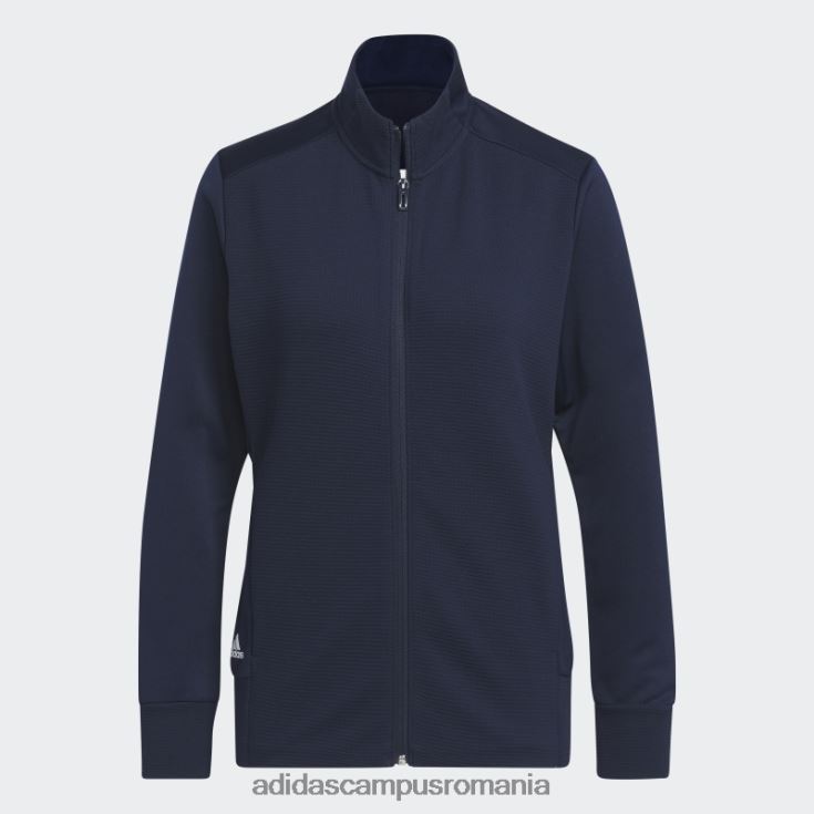 adidas campus romania jachetă texturată cu fermoar bleumarin femei marina J266N210081