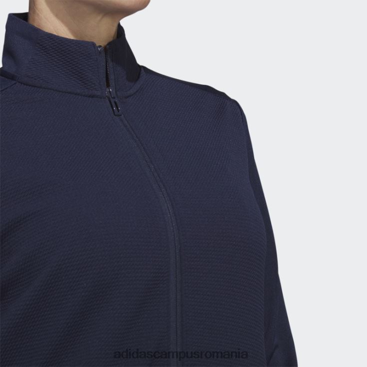 adidas campus romania jachetă texturată cu fermoar bleumarin femei marina J266N210081