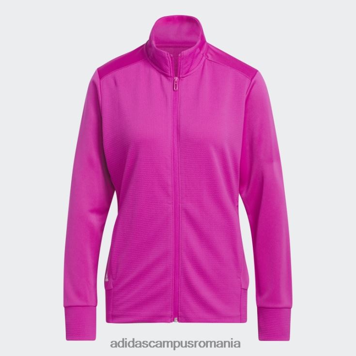adidas campus romania jachetă texturată cu fermoar complet fucsia adidas femei fucsie J266N29240