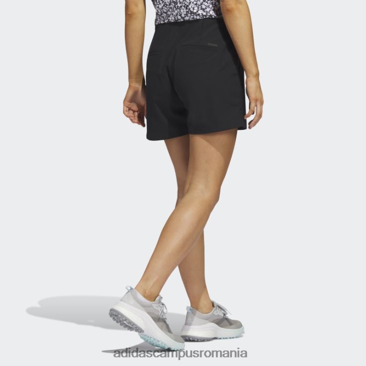 adidas campus romania pantaloni scurți de golf pintuck de 5 inci, negru adidas femei negru J266N210146