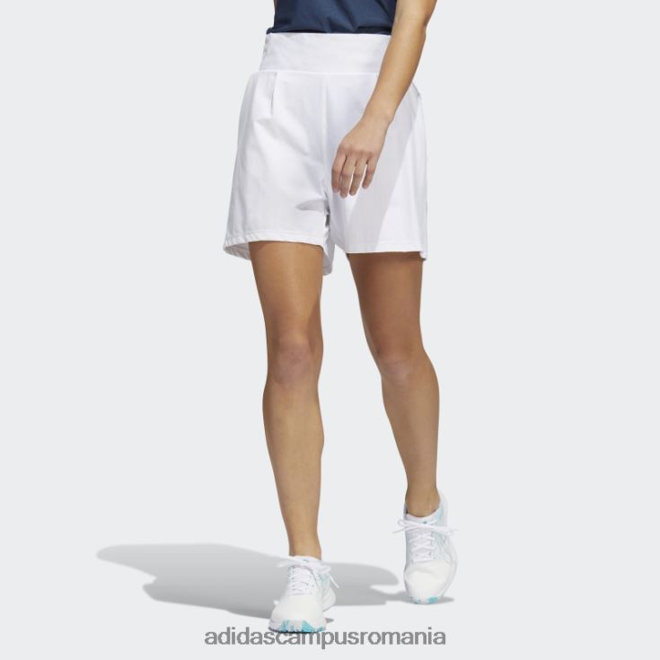 adidas campus romania pantaloni scurți plisați albi femei alb J266N23151