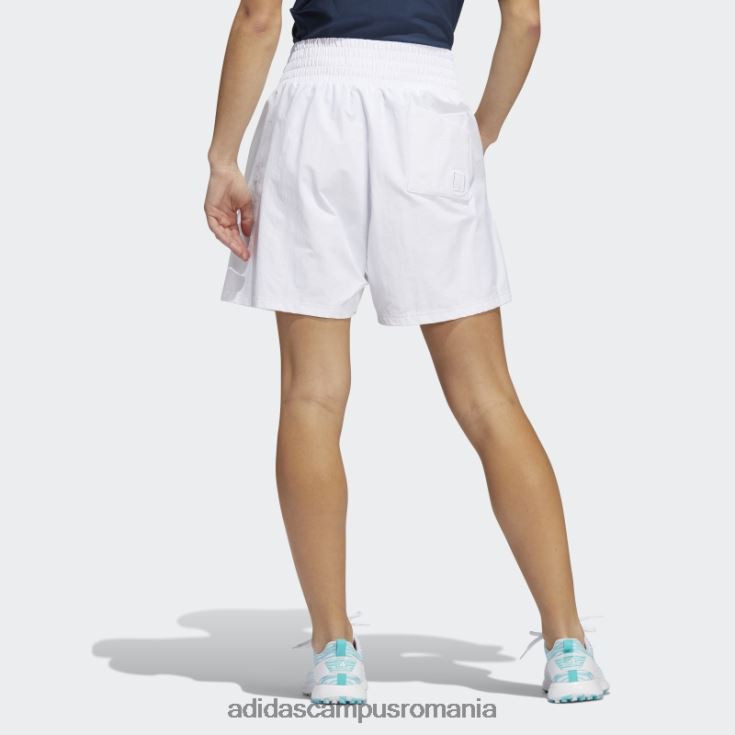 adidas campus romania pantaloni scurți plisați albi femei alb J266N23151