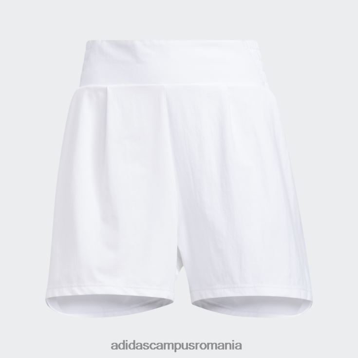 adidas campus romania pantaloni scurți plisați albi femei alb J266N23151