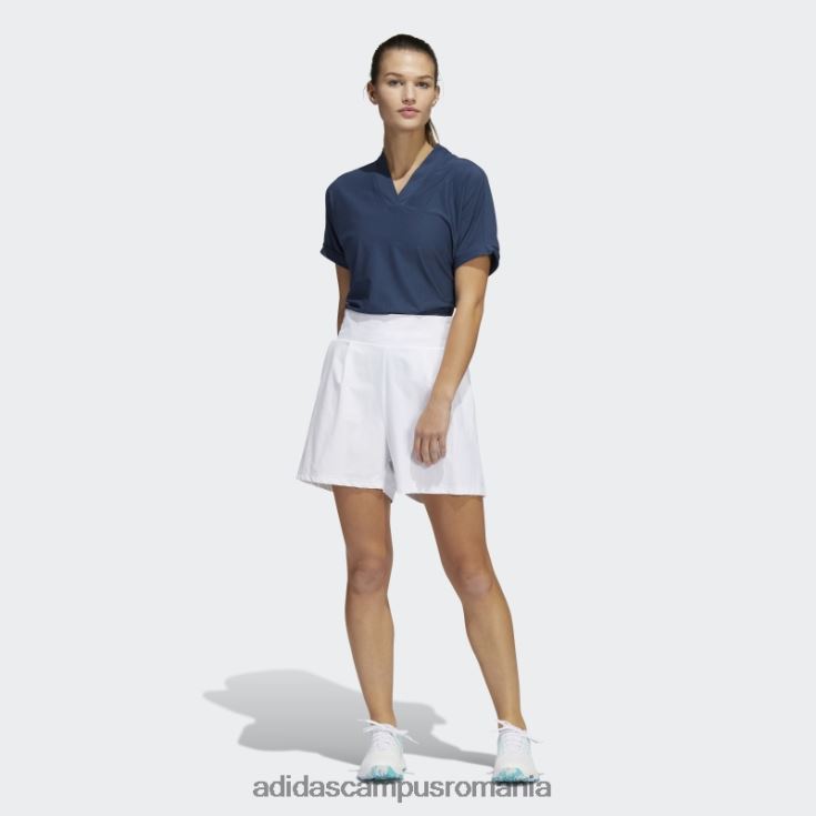 adidas campus romania pantaloni scurți plisați albi femei alb J266N23151