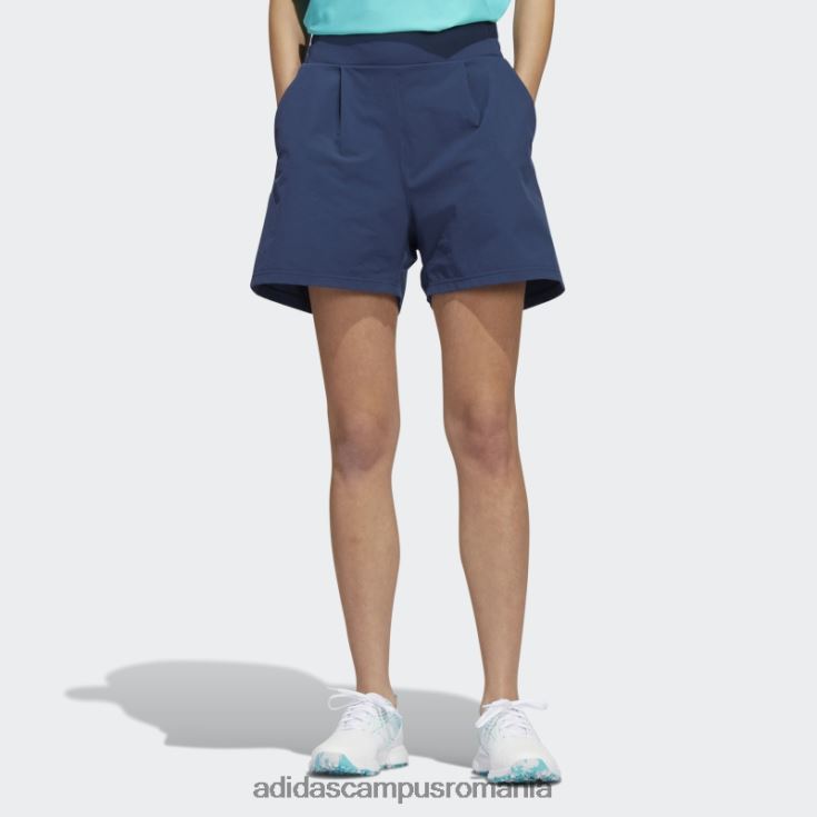 adidas campus romania pantaloni scurți plisați, bleumarin, adidas femei marina J266N22949