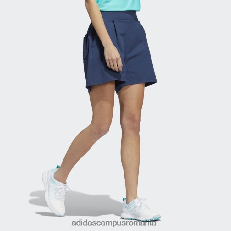 adidas campus romania pantaloni scurți plisați, bleumarin, adidas femei marina J266N22949