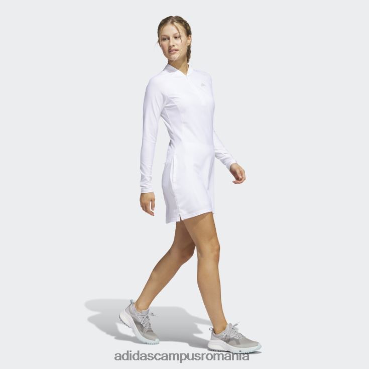 adidas campus romania rochie de golf albă cu mânecă lungă adidas femei alb J266N29969