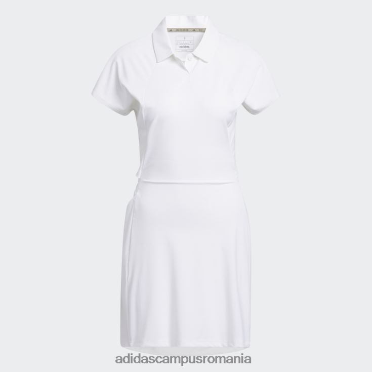adidas campus romania rochie de golf albă femei alb J266N210064