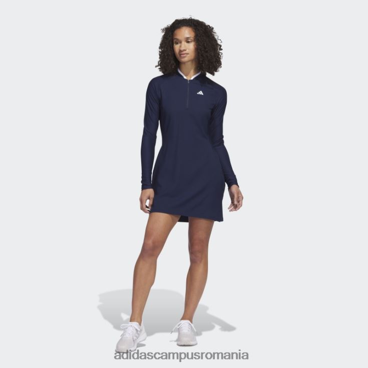 adidas campus romania rochie de golf cu mânecă lungă bleumarin la modă femei marina J266N29567