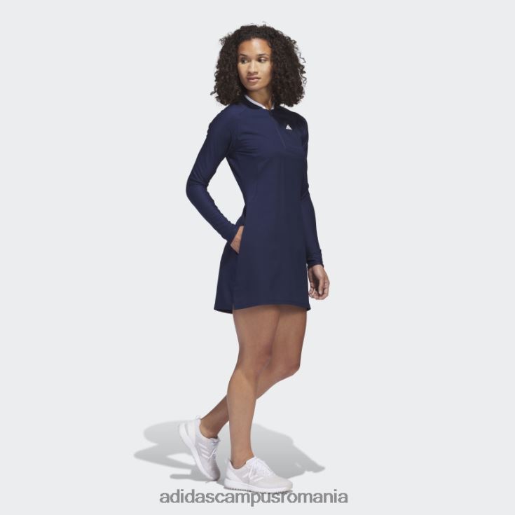 adidas campus romania rochie de golf cu mânecă lungă bleumarin la modă femei marina J266N29567