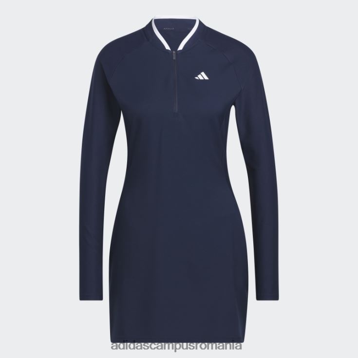 adidas campus romania rochie de golf cu mânecă lungă bleumarin la modă femei marina J266N29567