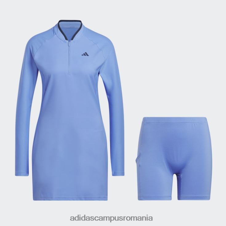 adidas campus romania rochie golf cu maneca lunga albastra femei albastru J266N29968