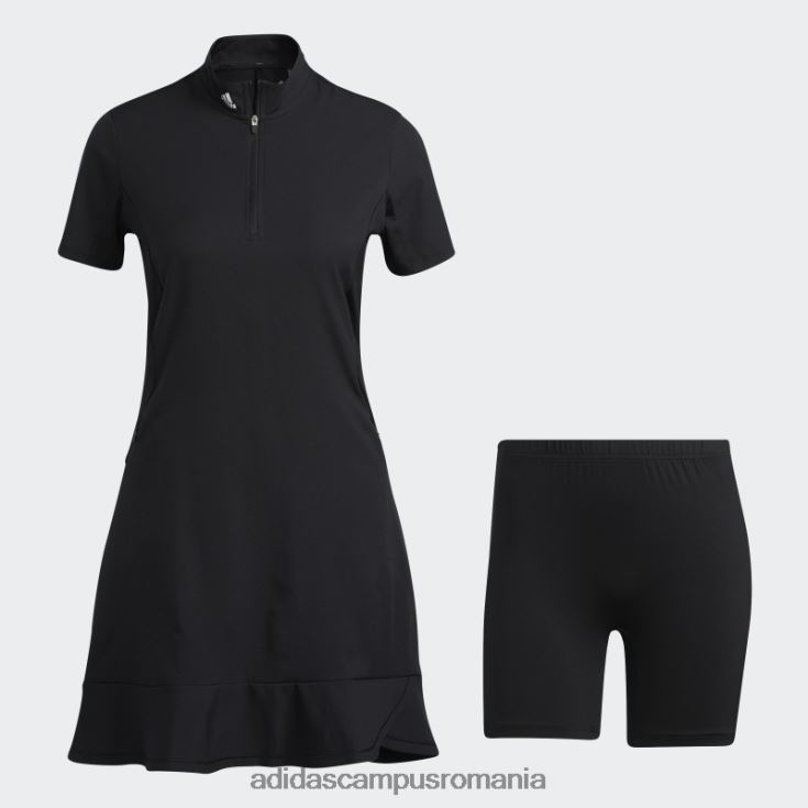 adidas campus romania rochie neagră cu volan femei negru J266N216594
