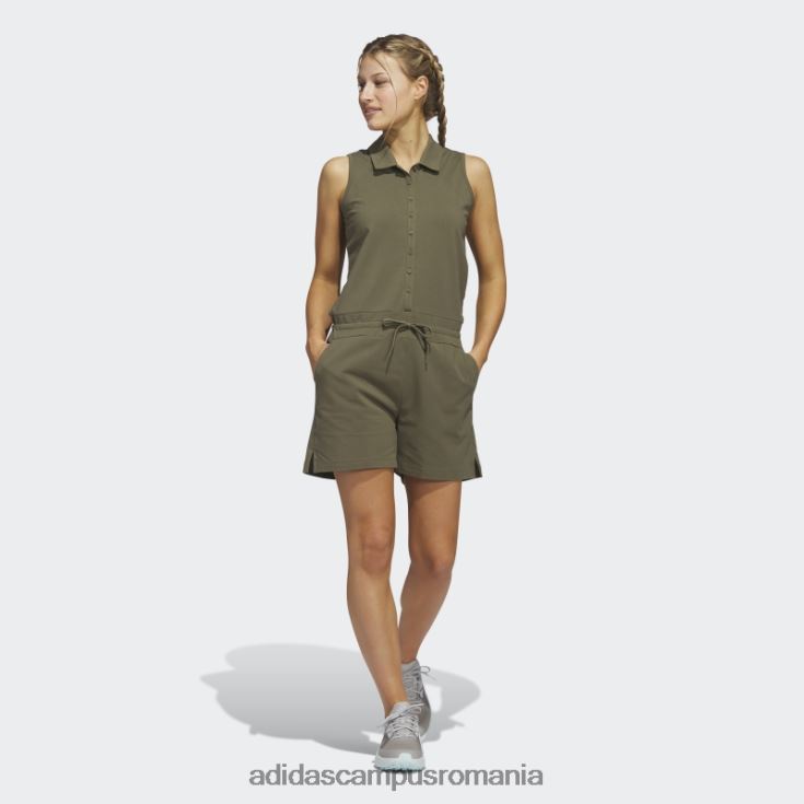 adidas campus romania salopetă de golf din tricot măsliniu femei măsline J266N210169