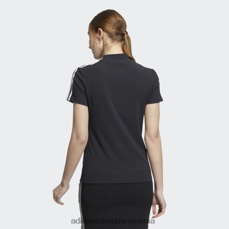 adidas campus romania tricou negru cu 3 dungi femei negru J266N23166