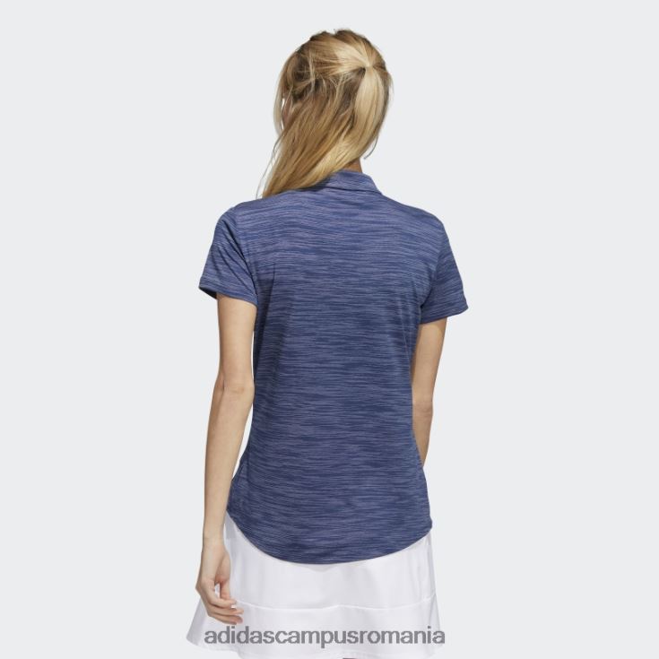 adidas campus romania tricou polo cu mânecă scurtă vopsit în spațiu bleumarin femei bleumarin/alb J266N210747
