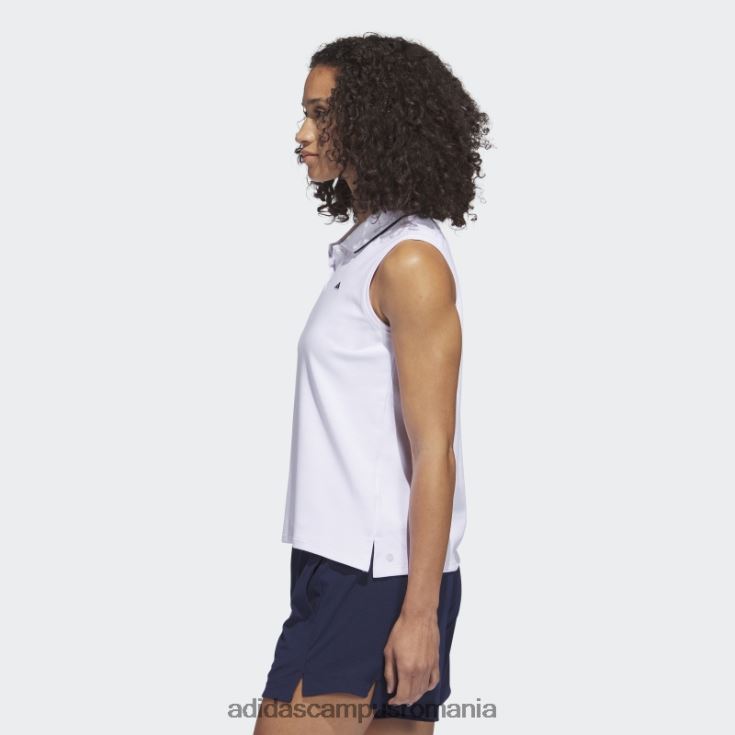 adidas campus romania tricou polo de golf alb fără mâneci din piqué adidas femei alb J266N23687