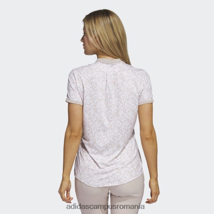 adidas campus romania tricou polo de golf alb ultimate365 femei taupe/alb J266N22626