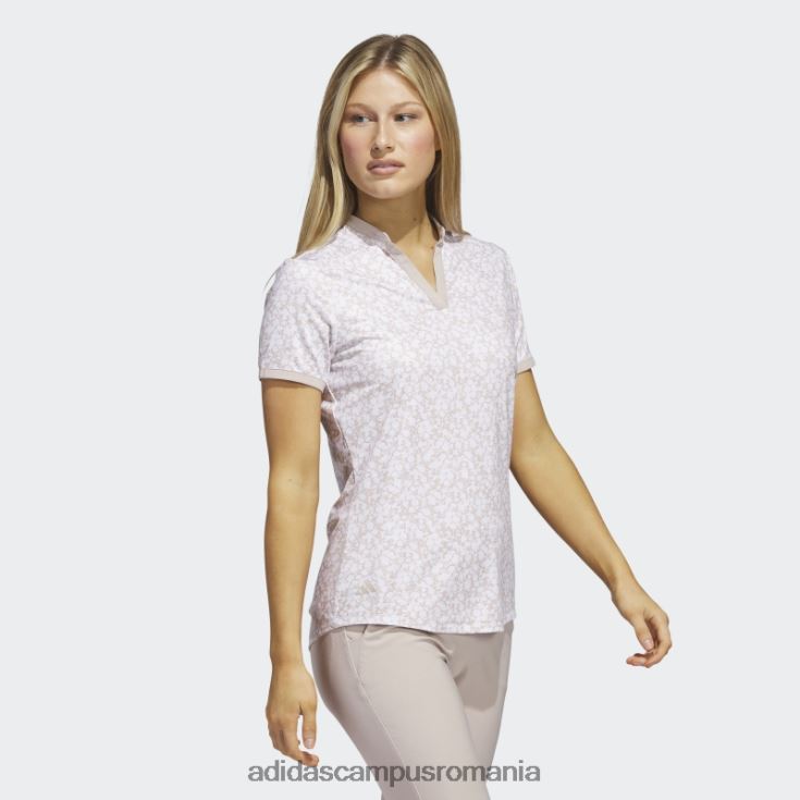 adidas campus romania tricou polo de golf alb ultimate365 femei taupe/alb J266N22626