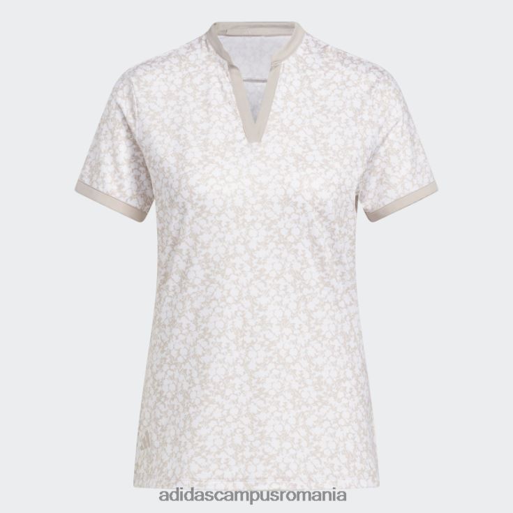 adidas campus romania tricou polo de golf alb ultimate365 femei taupe/alb J266N22626