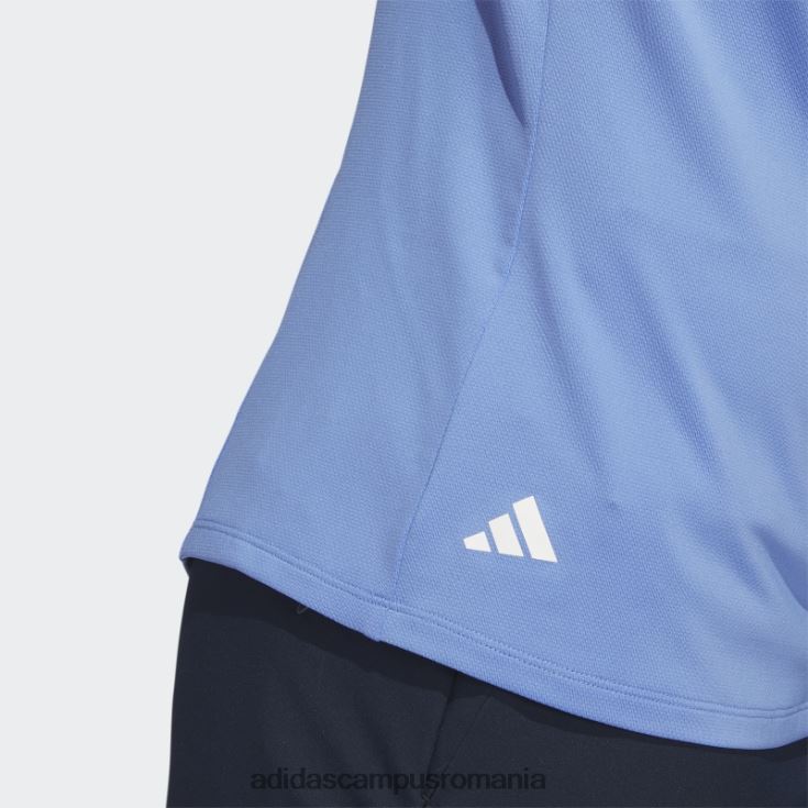 adidas campus romania tricou polo de golf cu mânecă lungă cu fermoar sfert albastru femei albastru J266N29985