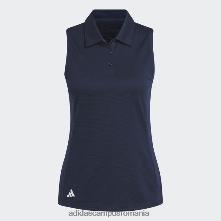 adidas campus romania tricou polo de golf cu textură bleumarin fără mâneci adidas femei marina J266N29777