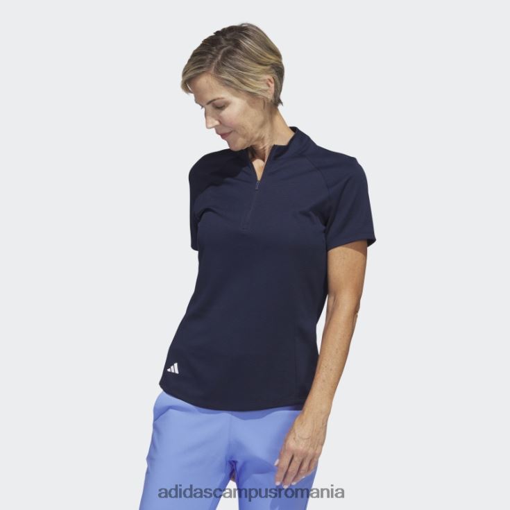 adidas campus romania tricou polo de golf cu textura bleumarin femei marina J266N217062