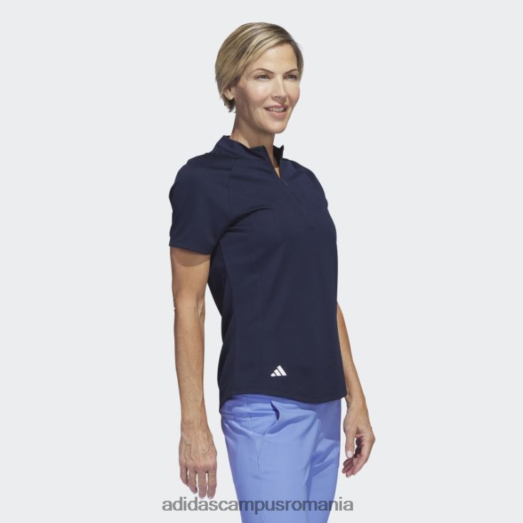 adidas campus romania tricou polo de golf cu textura bleumarin femei marina J266N217062