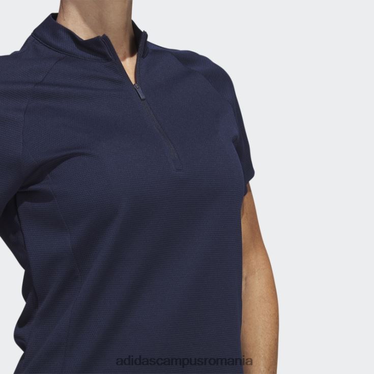 adidas campus romania tricou polo de golf cu textura bleumarin femei marina J266N217062