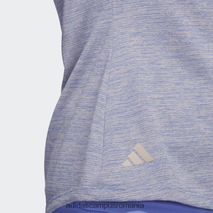 adidas campus romania tricou polo de golf fără mâneci, cu decolteu fals, albastru, esențiale femei albastru J266N29916