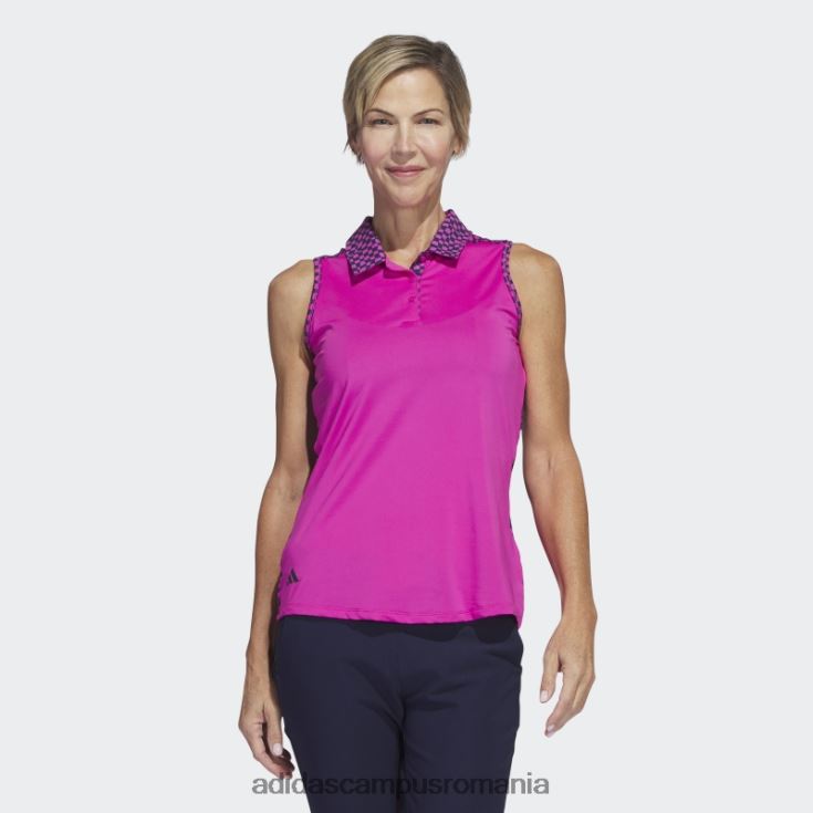 adidas campus romania tricou polo de golf fără mâneci fucsia ultimate365 adidas femei fucsie J266N22631