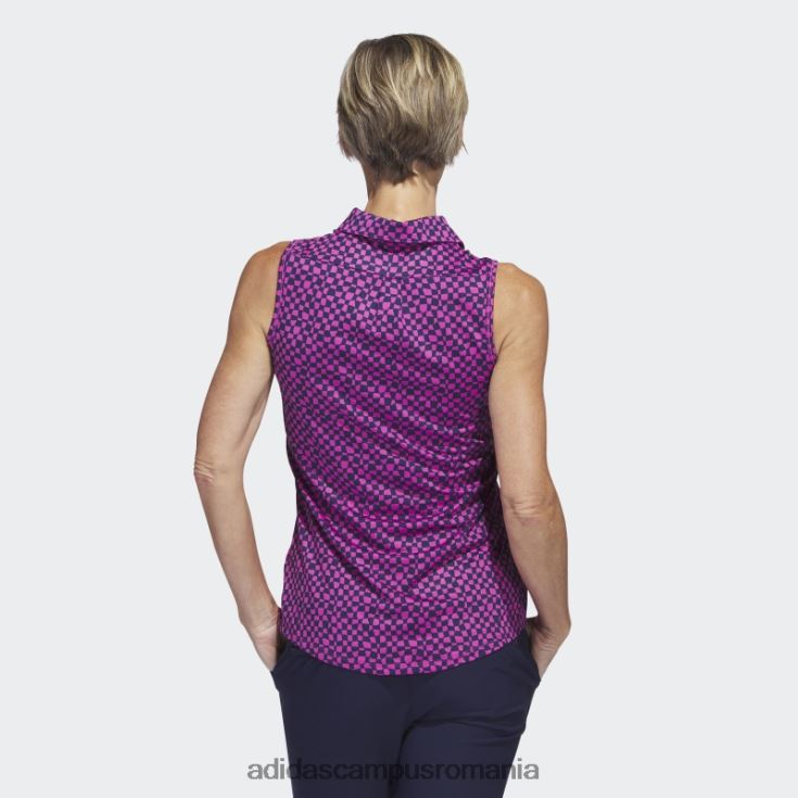 adidas campus romania tricou polo de golf fără mâneci fucsia ultimate365 adidas femei fucsie J266N22631
